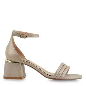 NEW EXE women's carmen low heel sandal in gold